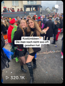 Reel: Kostümideen im Karneval